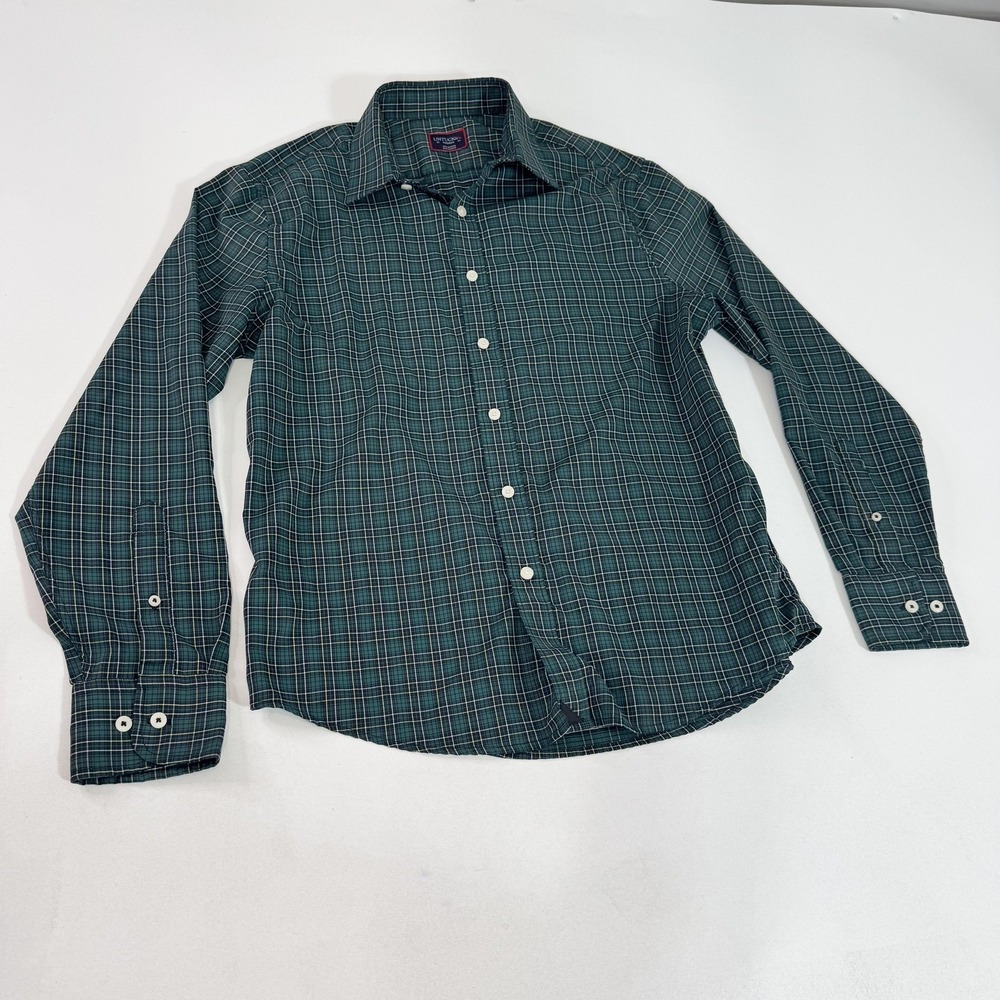UNTUCKit Shirt Mens Medium Green Plaid Norante Button Up Long Sleeve Casual